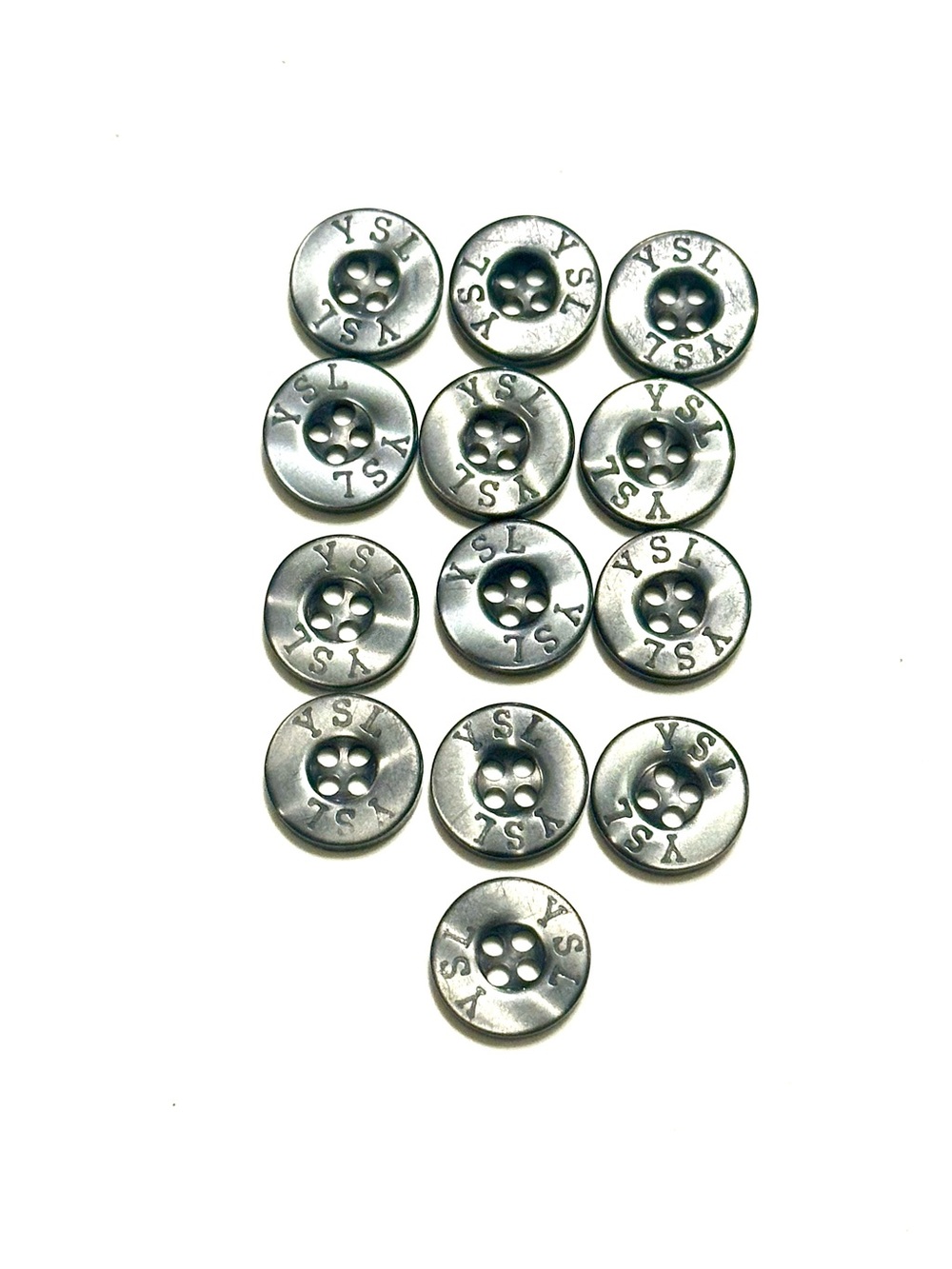 YSL Shirt Replacement Buttons in Mother Parent of Pearl